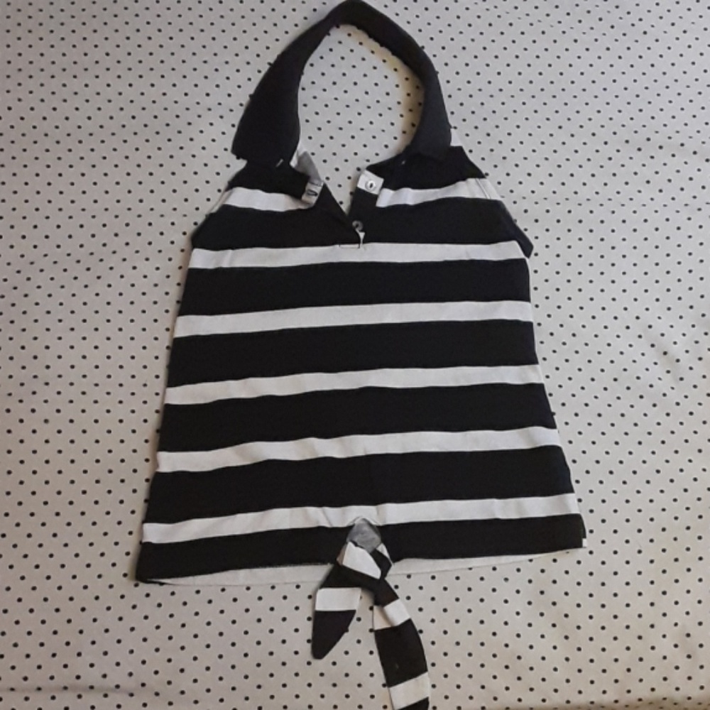 Black and white halter for girls